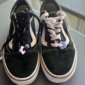 Black and white vans